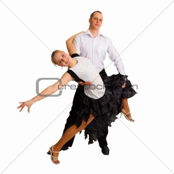 Dancing young couple
