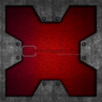 Grunge metal and leather background