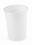 White plastic cup