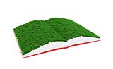 Book with grass pages