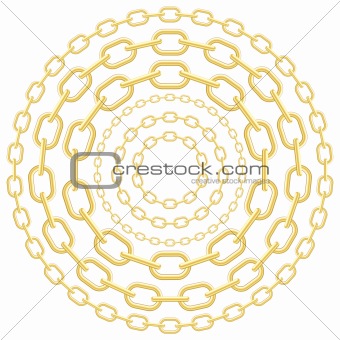 Gold circle chains