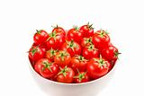 Tomatoes inside white bowl
