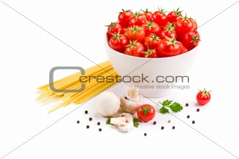 Ingredients for italian Pasta
