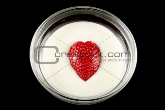 strawberry yogurt heart