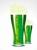 abstract green beer