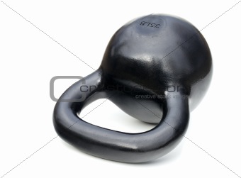 black iron kettlebell
