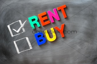 Rent and buy check boxes