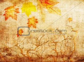 grunge abstract fall background 