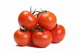 seven ripe tomatoes