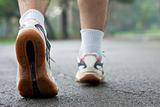 sports shoe walking, sport shoes closeup