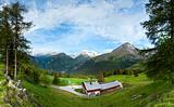 Alps summer country panorama (Austria).