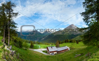 Alps summer country panorama (Austria).