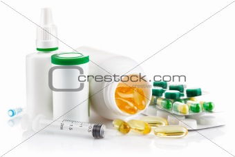 medical preparation in pill and capsule