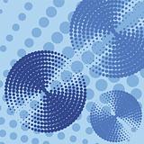 Abstract blue circles background