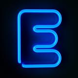 Neon Sign Letter E