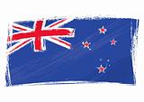 Grunge New Zeland flag