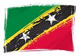 Grunge Saint Kitts and Nevis flag