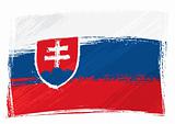 Grunge Slovakia flag