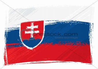 Grunge Slovakia flag
