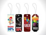 abstract multiple celebration sale tag