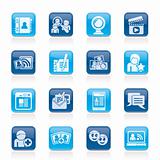 social networking and communication icons