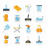 Household objects and tools icons