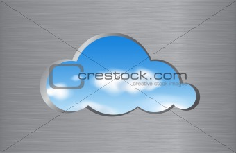 Cloud computing abstract concept