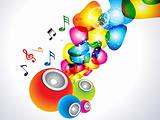 abstract colorful sound background