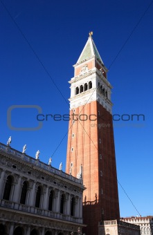 Bell Tower In Venice