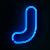 Neon Sign Letter J