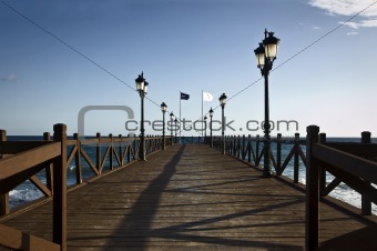 Pier in Marbella