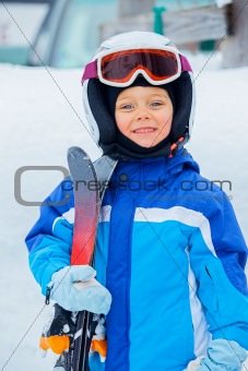 A photo of a Junior skier