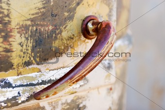 Old car door handle