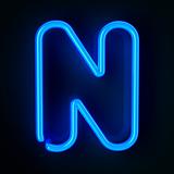 Neon Sign Letter N