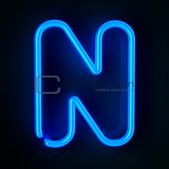 Neon Sign Letter N
