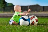 Baby With Soccer Ball