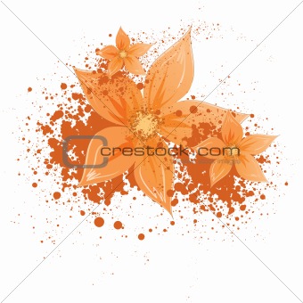 flowers with blotches