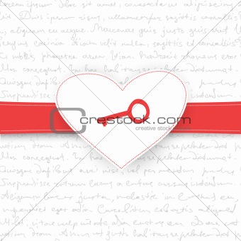 Valentine's Day gift card. Vector background, EPS10