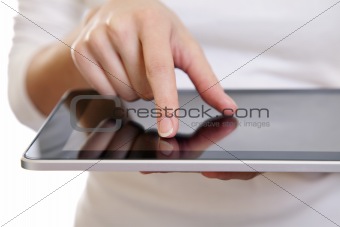Using a digital tablet 