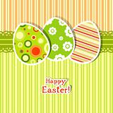 Template egg greeting card, vector