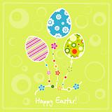 Template egg greeting card, vector