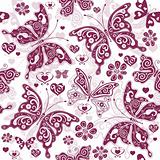 Floral purple valentine pattern
