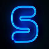 Neon Sign Letter S