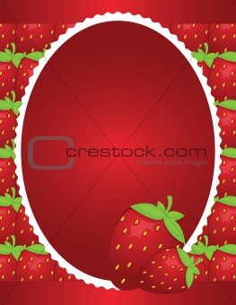 Simple Strawberry Background Design