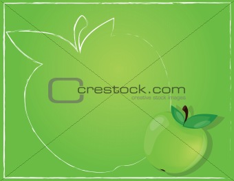 Background with apple