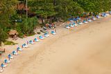 Tropical beach. Morning low tide, Thailand, Phuket, Rawai