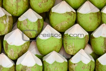 Coconuts to sell background