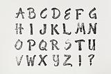 rubber stamp alphabet