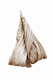 Steamed sticky rice wrapped with Fan  Palm leaf