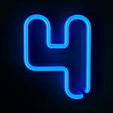 Neon Sign Number Four